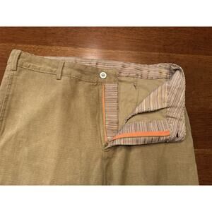 Size 36 Lindlands Cordarounds Brown Horizontal Corduroy Made In USA Wide Leg